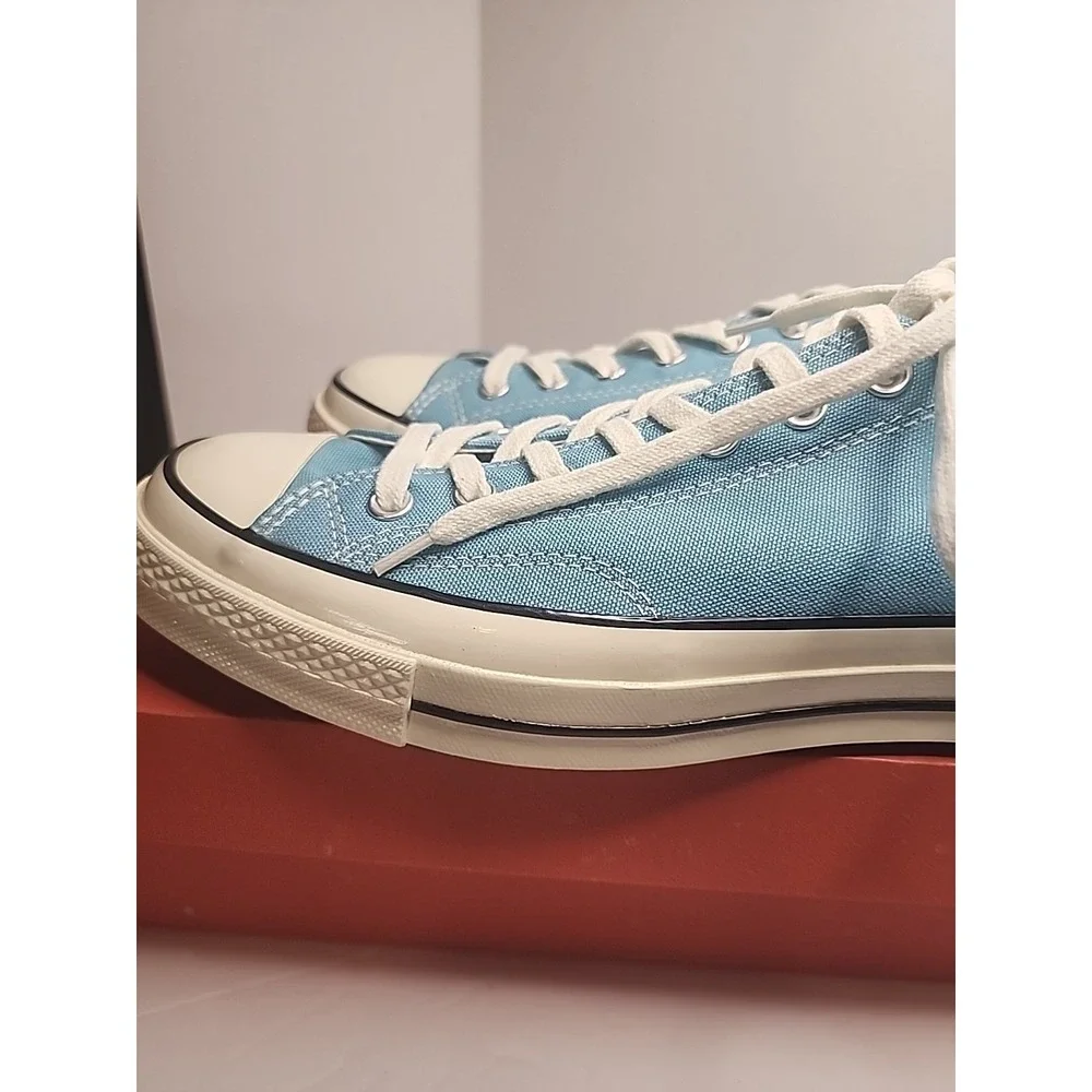 Converse Chuck‎ 70 OX Shoes Mens 10.5 Womens 12.5 Blue Low Top Sneakers